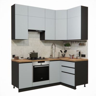 Кухонный гарнитур ВерсоМебель Эко Премиум 1.2x2.0 правая - фото