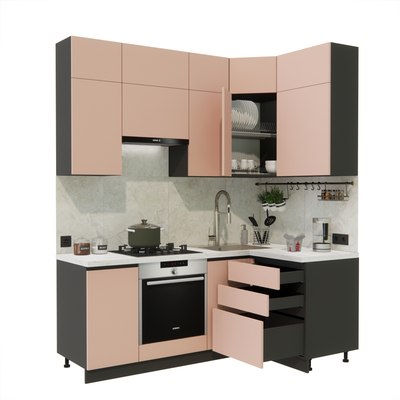 Кухонный гарнитур ВерсоМебель Эко Премиум 1.2x2.0 правая - фото