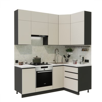 Кухонный гарнитур ВерсоМебель Эко Премиум 1.2x2.0 правая - фото