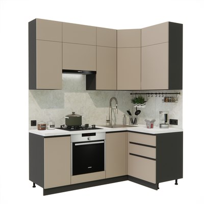 Кухонный гарнитур ВерсоМебель Эко Премиум 1.2x2.0 правая - фото