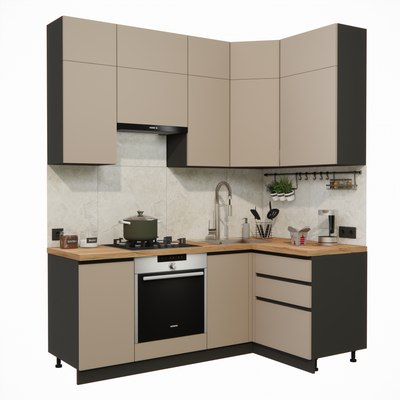 Кухонный гарнитур ВерсоМебель Эко Премиум 1.2x2.0 правая - фото