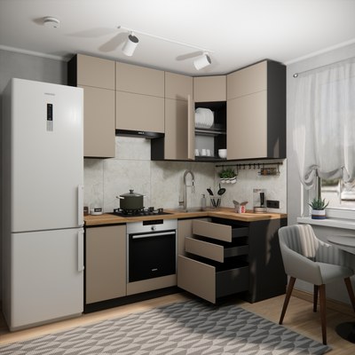 Кухонный гарнитур ВерсоМебель Эко Премиум 1.2x2.0 правая