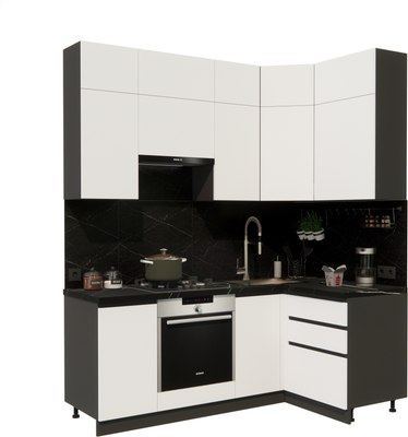 Кухонный гарнитур ВерсоМебель Эко Премиум 1.2x2.0 правая - фото