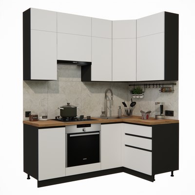 Кухонный гарнитур ВерсоМебель Эко Премиум 1.2x2.0 правая - фото