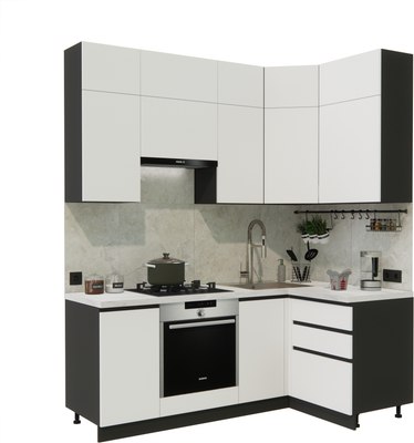 Кухонный гарнитур ВерсоМебель Эко Премиум 1.2x2.0 правая - фото