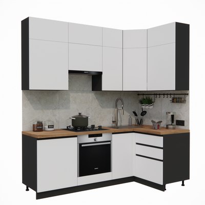 Кухонный гарнитур ВерсоМебель Эко Премиум 1.2x2.2 правая - фото