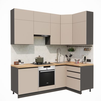 Кухонный гарнитур ВерсоМебель Эко Премиум 1.2x2.2 правая - фото