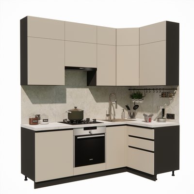 Кухонный гарнитур ВерсоМебель Эко Премиум 1.2x2.2 правая - фото