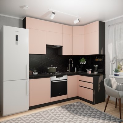 Кухонный гарнитур ВерсоМебель Эко Премиум 1.2x2.2 правая