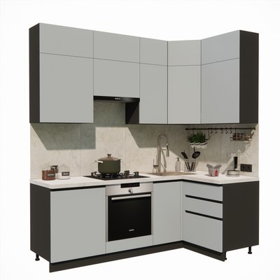 Кухонный гарнитур ВерсоМебель Эко Премиум 1.2x2.2 правая - фото