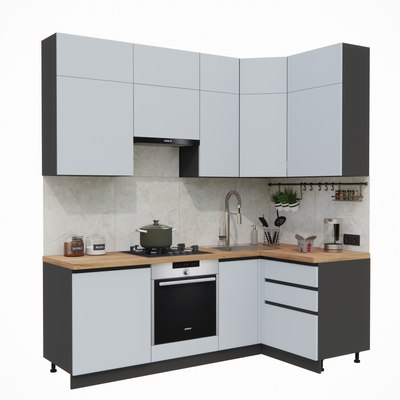 Кухонный гарнитур ВерсоМебель Эко Премиум 1.2x2.2 правая - фото