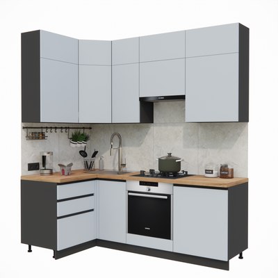 Кухонный гарнитур ВерсоМебель Эко Премиум 1.2x2.2 левая - фото