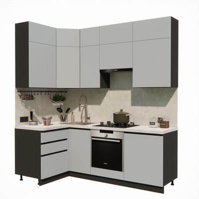 Кухонный гарнитур ВерсоМебель Эко Премиум 1.2x2.2 левая - фото