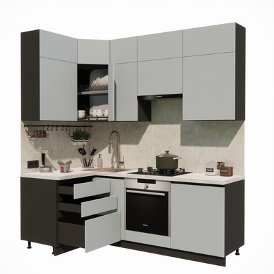 Кухонный гарнитур ВерсоМебель Эко Премиум 1.2x2.2 левая