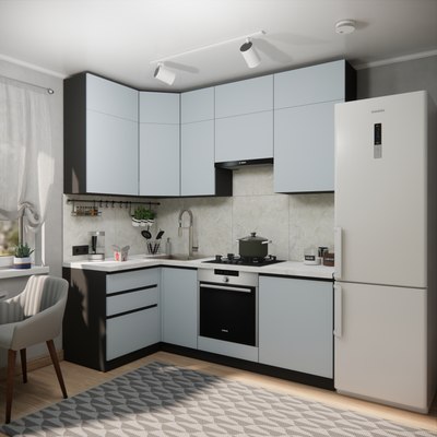 Кухонный гарнитур ВерсоМебель Эко Премиум 1.2x2.2 левая