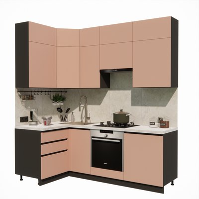 Кухонный гарнитур ВерсоМебель Эко Премиум 1.2x2.2 левая - фото