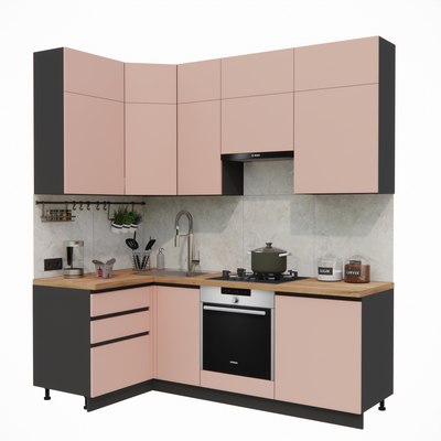 Кухонный гарнитур ВерсоМебель Эко Премиум 1.2x2.2 левая - фото