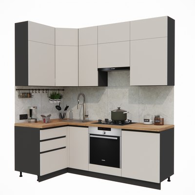 Кухонный гарнитур ВерсоМебель Эко Премиум 1.2x2.2 левая - фото