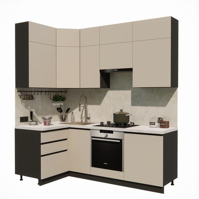 Кухонный гарнитур ВерсоМебель Эко Премиум 1.2x2.2 левая - фото