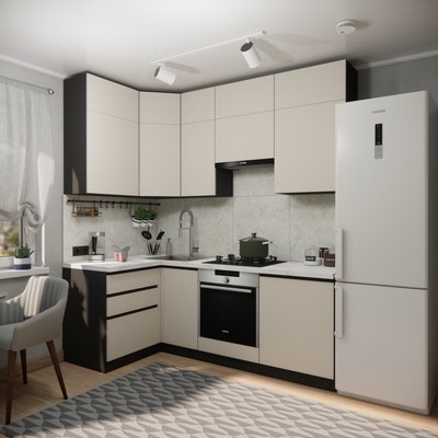 Кухонный гарнитур ВерсоМебель Эко Премиум 1.2x2.2 левая