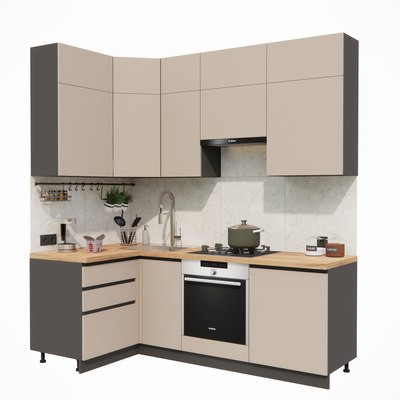 Кухонный гарнитур ВерсоМебель Эко Премиум 1.2x2.2 левая - фото