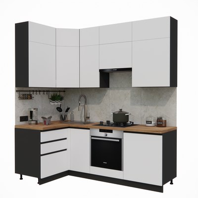 Кухонный гарнитур ВерсоМебель Эко Премиум 1.2x2.2 левая - фото