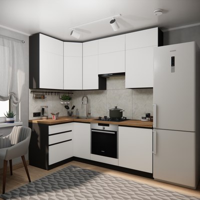 Кухонный гарнитур ВерсоМебель Эко Премиум 1.2x2.2 левая