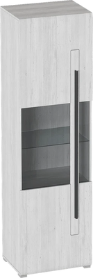 Шкаф с витриной Мебельград Ницца 1 дв - фото