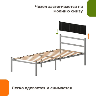 Двуспальная кровать Домаклево Лофт Компакт 90x190