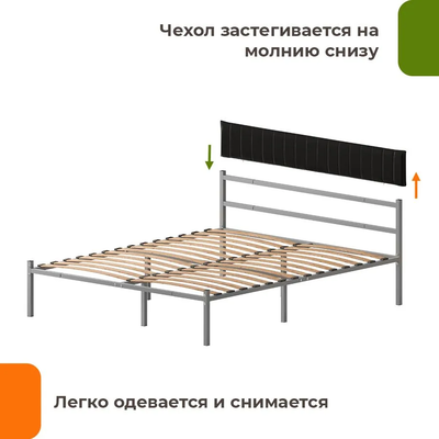 Двуспальная кровать Домаклево Лофт Компакт 160x190