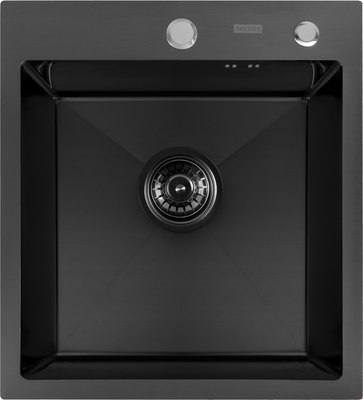 Мойка кухонная Arfeka Eco AR PVD Nano Decor Millet Grains 45x50 - фото