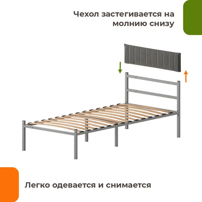 Двуспальная кровать Домаклево Лофт Компакт 90x200