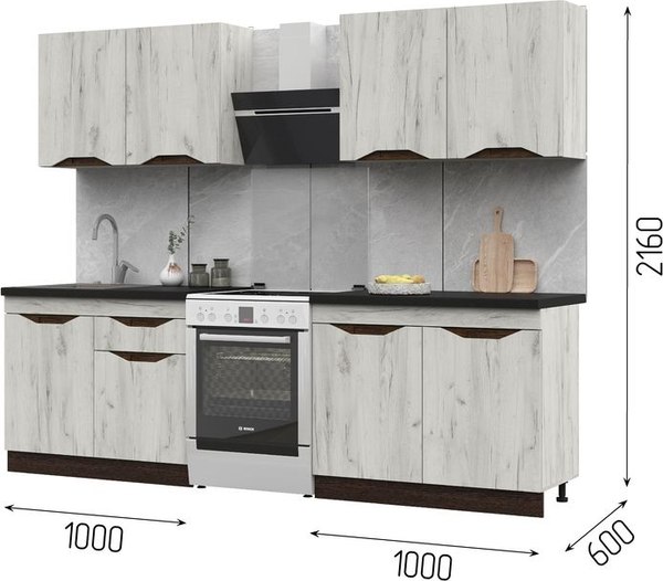 Кухонный гарнитур Стендмебель Паола 2.0