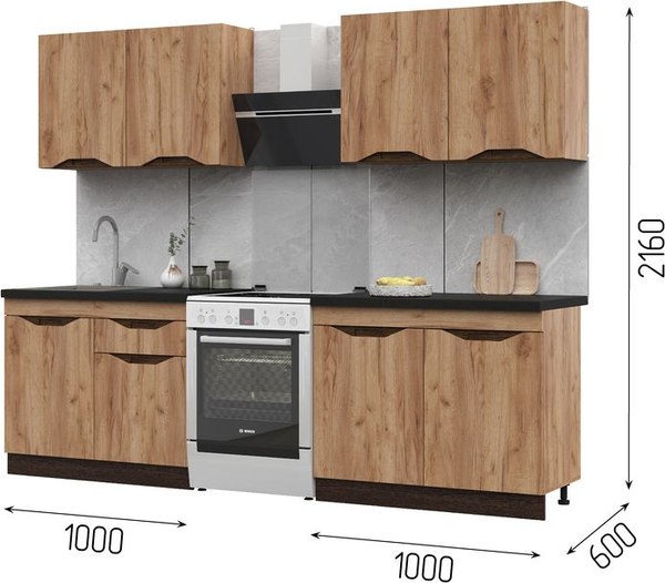 Кухонный гарнитур Стендмебель Паола 2.0