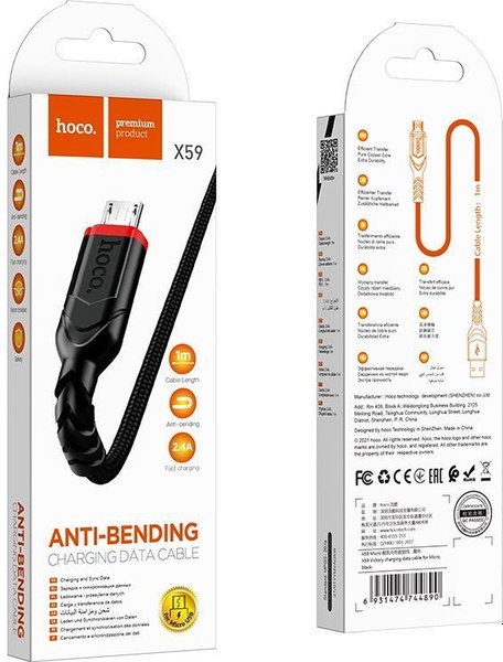 Кабель Hoco X59 Micro