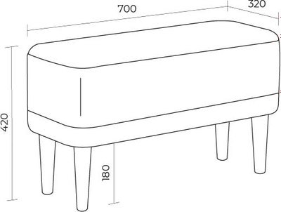 Банкетка Mio Tesoro Одос