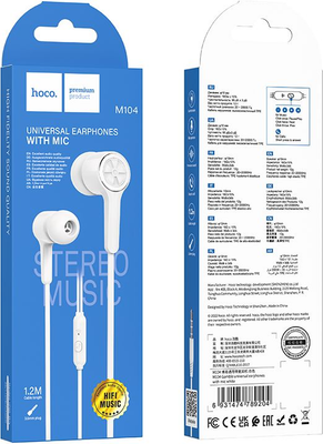 Наушники-гарнитура Hoco M104