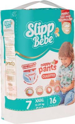 Подгузники-трусики детские Slipp Bebe №7 13-29кг - фото