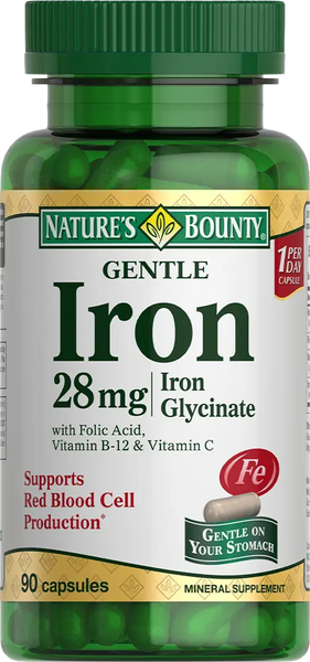Витаминно-минеральный комплекс Nature's Bounty Легкодоступное железо 28мг - фото