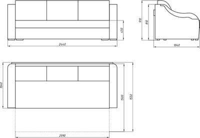 Диван Lama мебель Денвер-3
