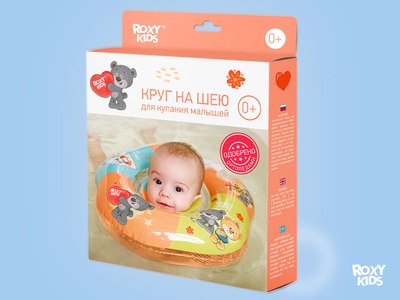 Круг для купания ROXY-KIDS Мишка Party / RTT-002P