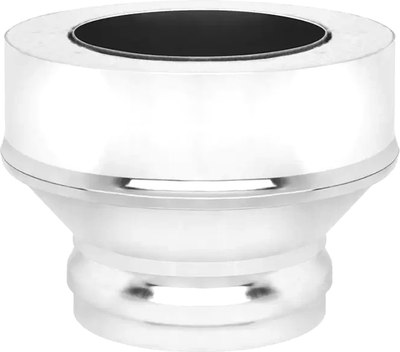 Переходник для дымохода Везувий AISI 430 1.0мм/0.5мм Keralux д.115x200 (ММ) - фото