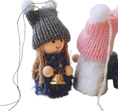Набор елочных игрушек MONAMI Девочка с колокольчиком 12A-004