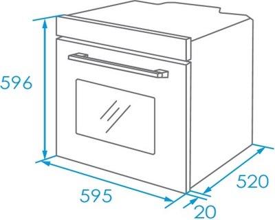 Электрический духовой шкаф Akpo PEA 7009SED03 BL