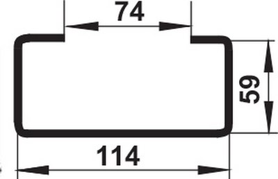 Держатель воздуховода Семь ветров Для плоского канала 110x55 / 56