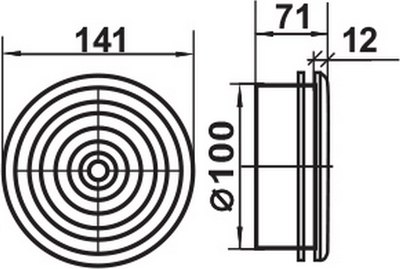 Диффузор Семь ветров ДК100 d100