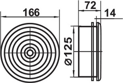 Диффузор Семь ветров ДК125 d125
