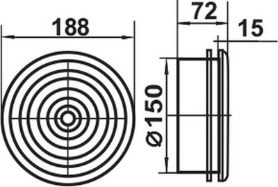 Диффузор Семь ветров ДК150 d150