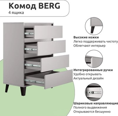 Комод Anrex Boxwell Berg 4S/70