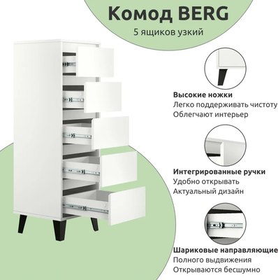 Комод Anrex Boxwell Berg 5S/40